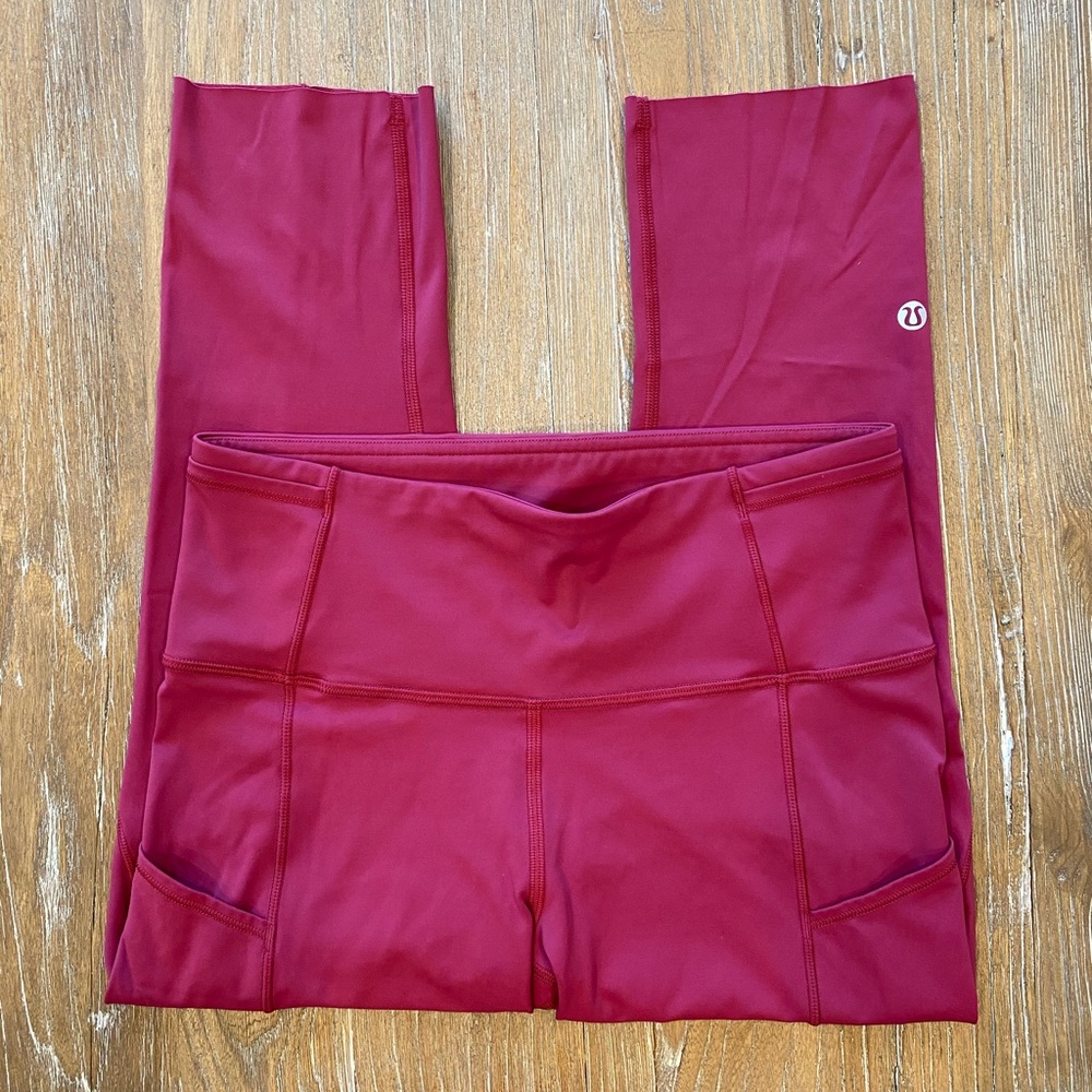 Lululemon Fast and Free Crop Leggings || 19”
